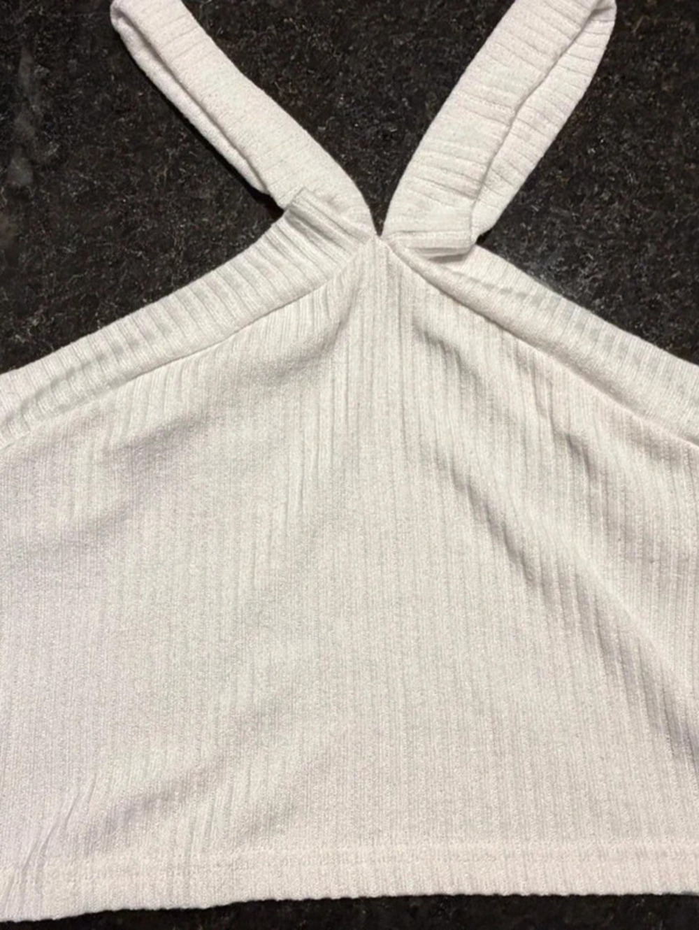 Women’s size M soft strappy crop top